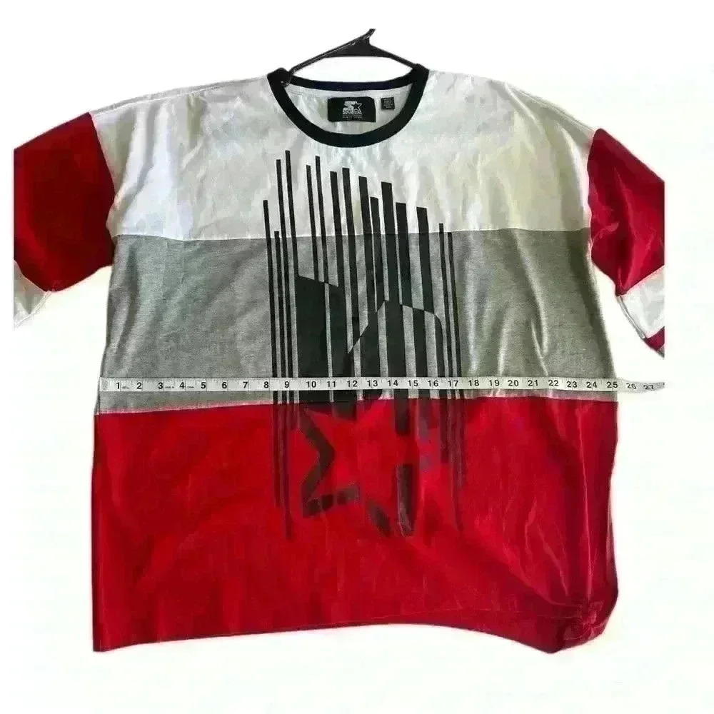 Starter Black Label Women's Oversized Long Sleeve Shirt Size XL Multicolor New - Picture 9 of 9